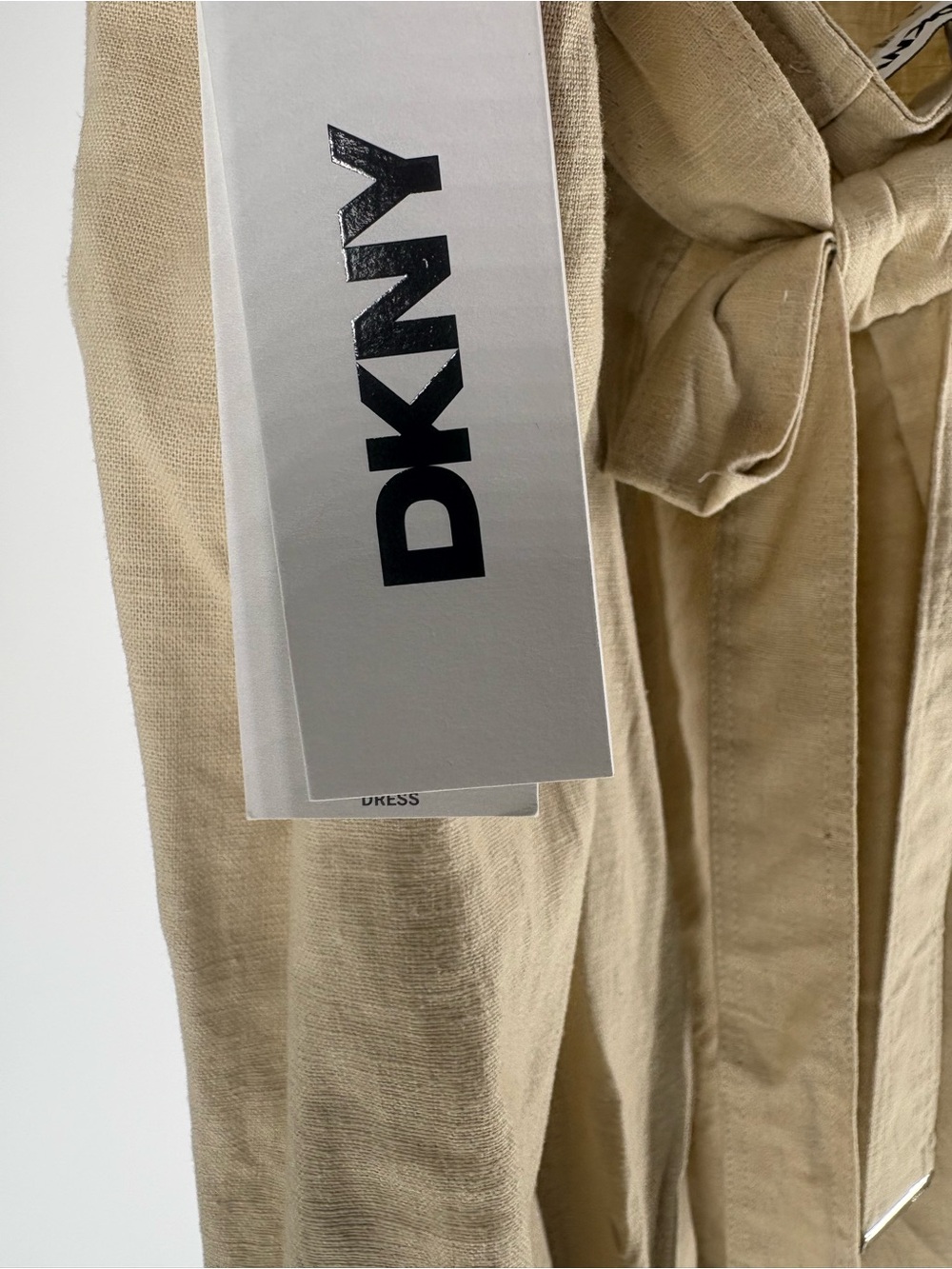 New DKNY Women's Scoop Neck Swim Cover-Up Dress in Beige size 16 - Picture 5 of 6